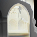 Встраиваемый в стену гипсовый светильник под покраску с эффектом разрушенной стены Antiquity Athena варинант исполнения - 9 | Loft Concept в Волгограде