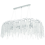 Линейная люстра с хрустальными подвесками Bunch of Crystal Berries Linear Chandelier 16 варинант исполнения - 1 | Loft Concept в Волгограде