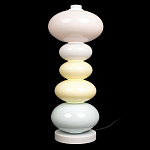 Настольная лампа из стеклянных сфер в пастельных тонах Высота 48 см Pastel Lunaria варинант исполнения - 1 | Loft Concept в Волгограде