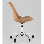 Офисный стул на металлическом основании EGGERY Brown пластик варинант исполнения - 4 | Loft Concept в Волгограде