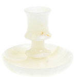 Подсвечник в виде чаши из натурального камня оникс Stone Candlestick варинант исполнения - 1 | Loft Concept в Волгограде