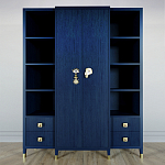 Большой шкаф с витриной Elsa Dreams Blue варинант исполнения - 6 | Loft Concept в Волгограде