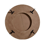 Журнальный столик с круглой фактурной столешницей из натурального дерева Vortex варинант исполнения - 3 | Loft Concept в Волгограде