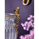 Ваза прозрачная с бронзовыми ручками в виде ангелов Eden Garden варинант исполнения - 4 | Loft Concept в Волгограде