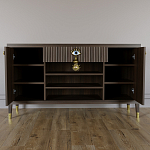 Комод-буфет Elsa Dreams Walnut с открытыми полками   варинант исполнения - 3 | Loft Concept в Волгограде