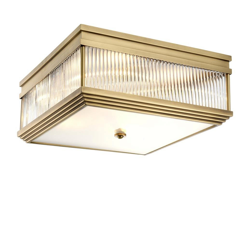Потолочный светильник Ceiling Lamp Marly Antique brass Латунь Античная полированная Прозрачное Стекло Потолочный светильник Ceiling Lamp Marly Antique brass Латунь Античная полированная Прозрачное Стекло в Волгограде | Loft Concept