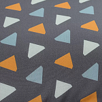 Постельное белье из сатина с принтом треугольники 150х200 см Triangular Dreams варинант исполнения - 2 | Loft Concept в Волгограде