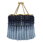Люстра синяя плетеная с кисточками Boho Tassel Chandelier варинант исполнения - 2 | Loft Concept в Волгограде