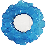 Дизайнерское Зеркало из синего стекла Blue Bubbles Mirror  варинант исполнения - 3 | Loft Concept в Волгограде