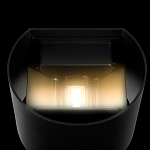 Уличный настенный светильник цилиндрической формы черного цвета из металла Urban Minimalist варинант исполнения - 5 | Loft Concept в Волгограде