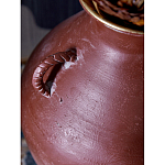 Ваза бордовая с 4-мя фактурными ручками Vase Burgundy Glaze варинант исполнения - 2 | Loft Concept в Волгограде