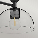 Люстра с 3-мя прозрачными полусферическими плафонами из стекла Alora Mood варинант исполнения - 9 | Loft Concept в Волгограде