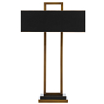 Настольная лампа прямоугольная с черным абажуром Strictness of Forms варинант исполнения - 2 | Loft Concept в Волгограде