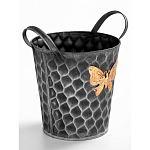 Железное кашпо Gold butterfly design варинант исполнения - 3 | Loft Concept в Волгограде