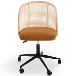 Офисное кресло из велюра и ротанга Eilwen Rattan Wicker Chair варинант исполнения - 2 | Loft Concept в Волгограде