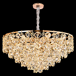 Люстра каскадная с подвесками в форме колец Galaxy of Light варинант исполнения - 7 | Loft Concept в Волгограде