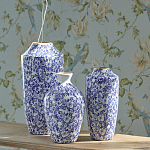 Ваза с синим цветочным узором Blue & White Ornament  варинант исполнения - 4 | Loft Concept в Волгограде