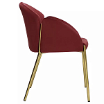 Стул бордовый на золотистых ножках Burgundy Chair варинант исполнения - 2 | Loft Concept в Волгограде