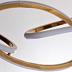 Люстра подвесная золотая в форме изогнутых колец Curved Rings варинант исполнения - 2 | Loft Concept в Волгограде