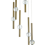 Каскадная люстра Celestin Spheres Brass Chandelier варинант исполнения - 2 | Loft Concept в Волгограде