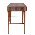 Стол письменный из массива бука с 2-мя ящиками красный Wenge Light варинант исполнения - 2 | Loft Concept в Волгограде