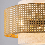 Подвесной светильник с декоративным поясом из плетеного бамбука Biuloggicu варинант исполнения - 4 | Loft Concept в Волгограде