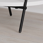 Стол приставной с 2-мя круглыми белыми столешницами ESSEL SIDE TABLE WHITE варинант исполнения - 3 | Loft Concept в Волгограде