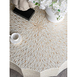 Стол кофейный с отделкой раковинами устриц Coastal Charm варинант исполнения - 5 | Loft Concept в Волгограде