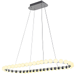 Люстра подвесная светодиодная с круглыми плафонами белого цвета PEARLS Suspension 100  варинант исполнения - 2 | Loft Concept в Волгограде