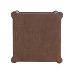 Приставной столик деревянный с резными ножками и нижней полкой Vintage Side Table Brown Wood варинант исполнения - 2 | Loft Concept в Волгограде