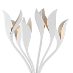 Торшер белый с плафонами в виде лепестков Delicate Flower варинант исполнения - 2 | Loft Concept в Волгограде