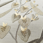 Обои с вышивкой ручной работы Moonlit Garden Original colourway on muslin варинант исполнения - 2 | Loft Concept в Волгограде