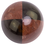 Шар декоративный из натуральных камней Лемезит и Змеевик Черный Natural Stone Spheres варинант исполнения - 1 | Loft Concept в Волгограде