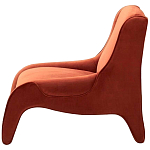 Дизайнерское кресло оранжевое в мягкой велюровой обивке Granger Armchair Orange варинант исполнения - 2 | Loft Concept в Волгограде