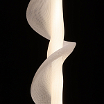 Люстра с белым скрученным плафоном Golden Swirl варинант исполнения - 5 | Loft Concept в Волгограде