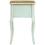 Прикроватная тумба из массива березы светло-бирюзовая Montmartre Provence Bedside Table варинант исполнения - 7 | Loft Concept в Волгограде