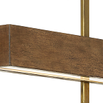 Люстра линейная прямоугольная Wooden Straight Shapes варинант исполнения - 1 | Loft Concept в Волгограде