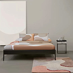 Ковер из хлопка с абстрактным принтом бежевого цвета Elysian Flow Blush варинант исполнения - 5 | Loft Concept в Волгограде