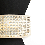 Бра с плетеным декором из ротанга Bonnie Wicker Black Wall Lamp варинант исполнения - 3 | Loft Concept в Волгограде