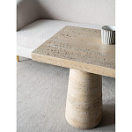 Столик приставной с квадратной столешницей Textured Cream Table варинант исполнения - 6 | Loft Concept в Волгограде