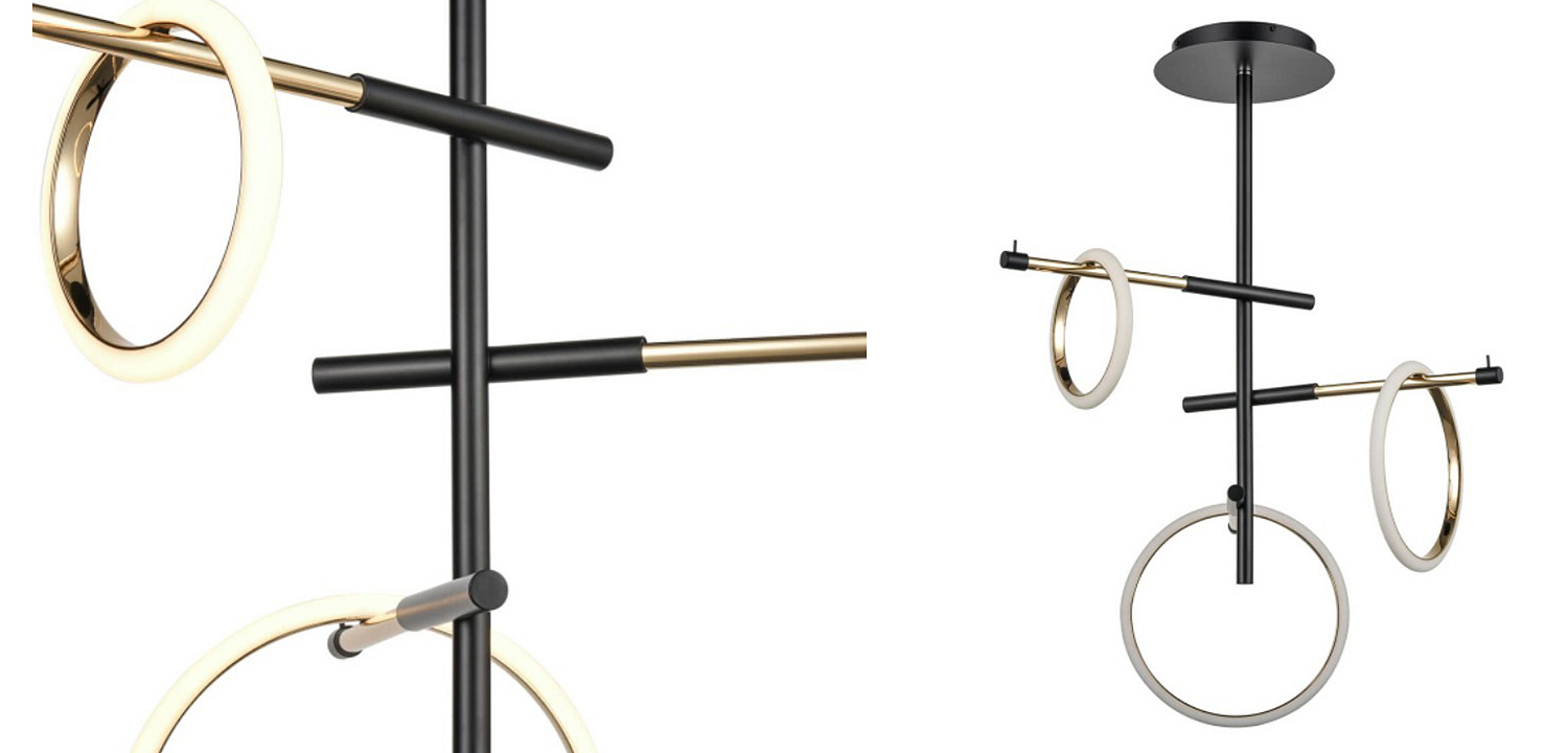 Люстра Jessenia Rings Chandelier 3 Люстра Jessenia Rings Chandelier 3 - Loft-Concept в Волгограде