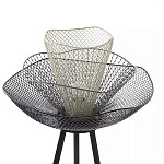 Торшер с трехъярусным плафоном из металлической сетки Metal Mesh Floor Lamp варинант исполнения - 4 | Loft Concept в Волгограде
