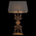 Настольная лампа на ажурном чугунном основании с серым абажуром Openwork Lamp варинант исполнения - 4 | Loft Concept в Волгограде