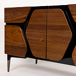 ТВ-тумба с узором из шпона на фасаде Sahara варинант исполнения - 6 | Loft Concept в Волгограде