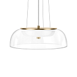 Подвесной светильник  с плоским прозрачным стеклянным плафоном Grada Light варинант исполнения - 4 | Loft Concept в Волгограде