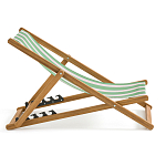 Шезлонг из акации и ткани Argentina варинант исполнения - 5 | Loft Concept в Волгограде