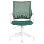 Офисное кресло с основанием из белого пластика Desk chairs Green варинант исполнения - 2 | Loft Concept в Волгограде