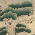 Обои ручная роспись Bamboo River Blossom Original colourway on Brushed Gold gilded paper варинант исполнения - 1 | Loft Concept в Волгограде