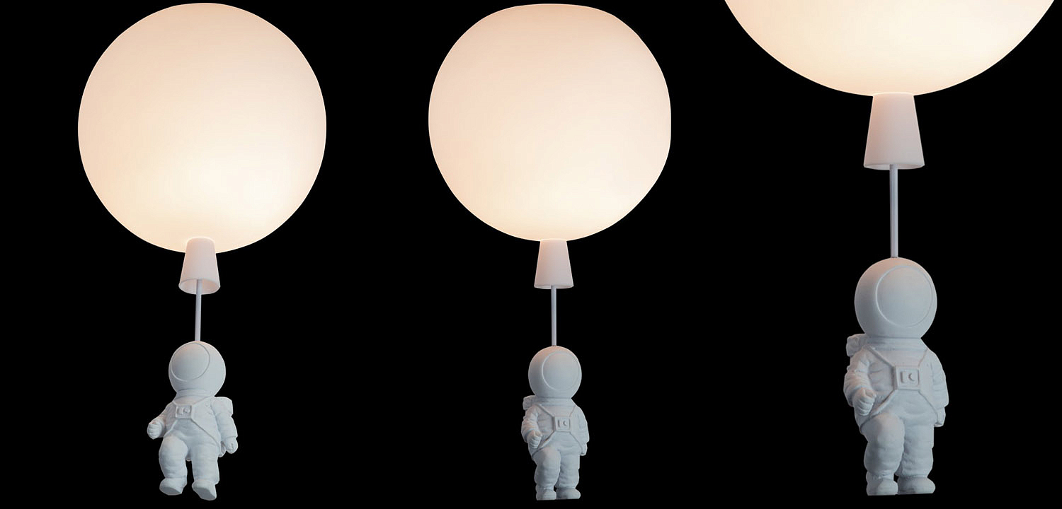 Потолочный светильник Cosmonaut white ball Потолочный светильник Cosmonaut white ball - Loft-Concept в Волгограде