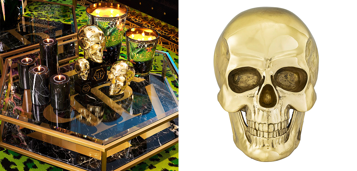Статуэтка Philipp Plein Gold Skull Element Статуэтка Philipp Plein Gold Skull Element - Loft-Concept в Волгограде